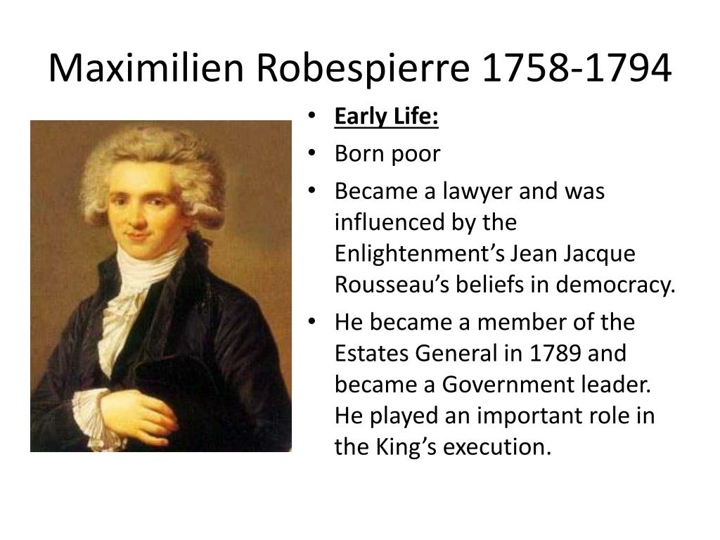 PPT - Maximilien Robespierre 1758-1794 PowerPoint Presentation, free download - ID:1861535