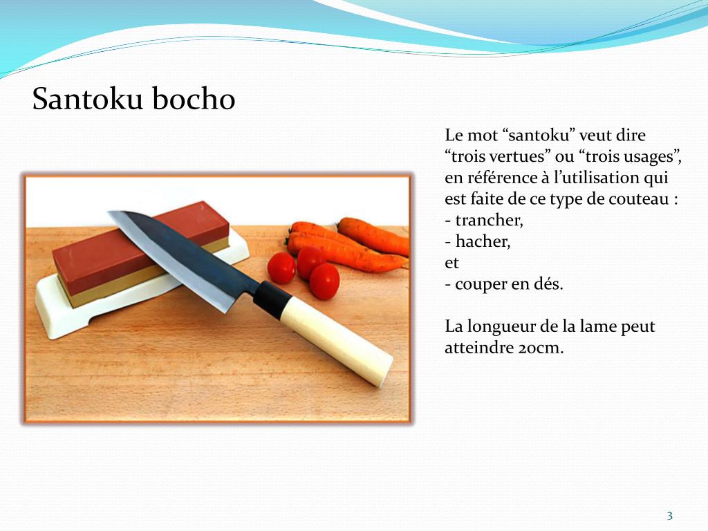 Couteaux de cuisine japonaise - ppt video online télécharger