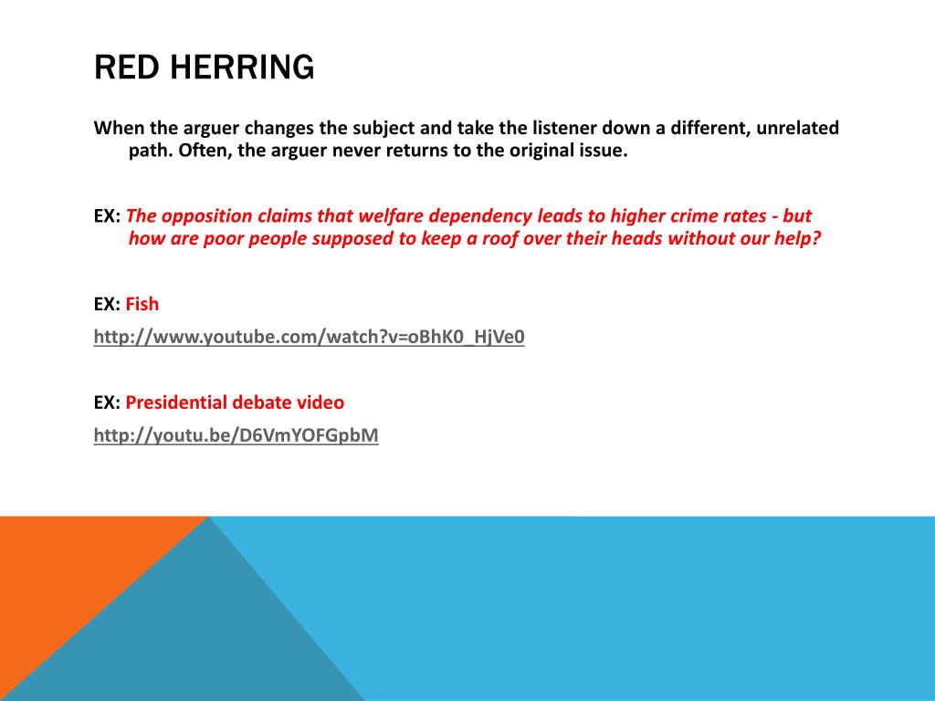 red herring logical fallacy example red herring logical fallacy example