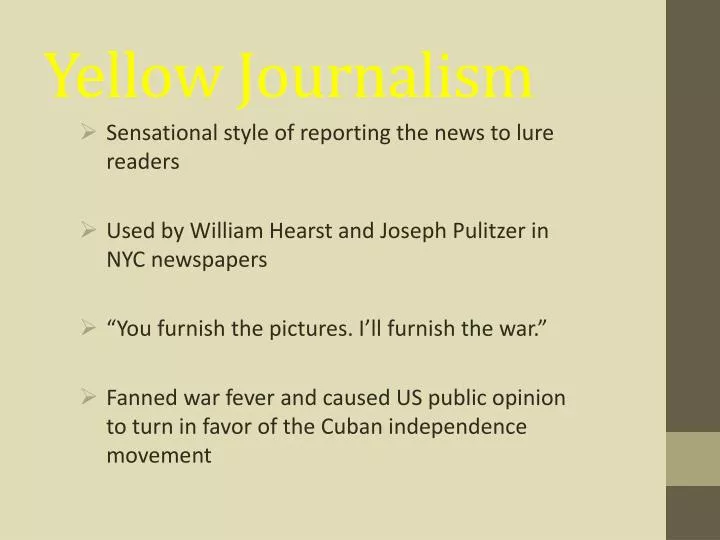 PPT Yellow Journalism PowerPoint Presentation, free download ID1863099