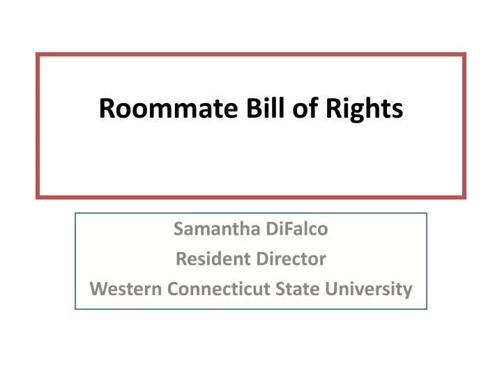 ppt roommate bill of rights powerpoint presentation id 1863148 bill of rights ppt