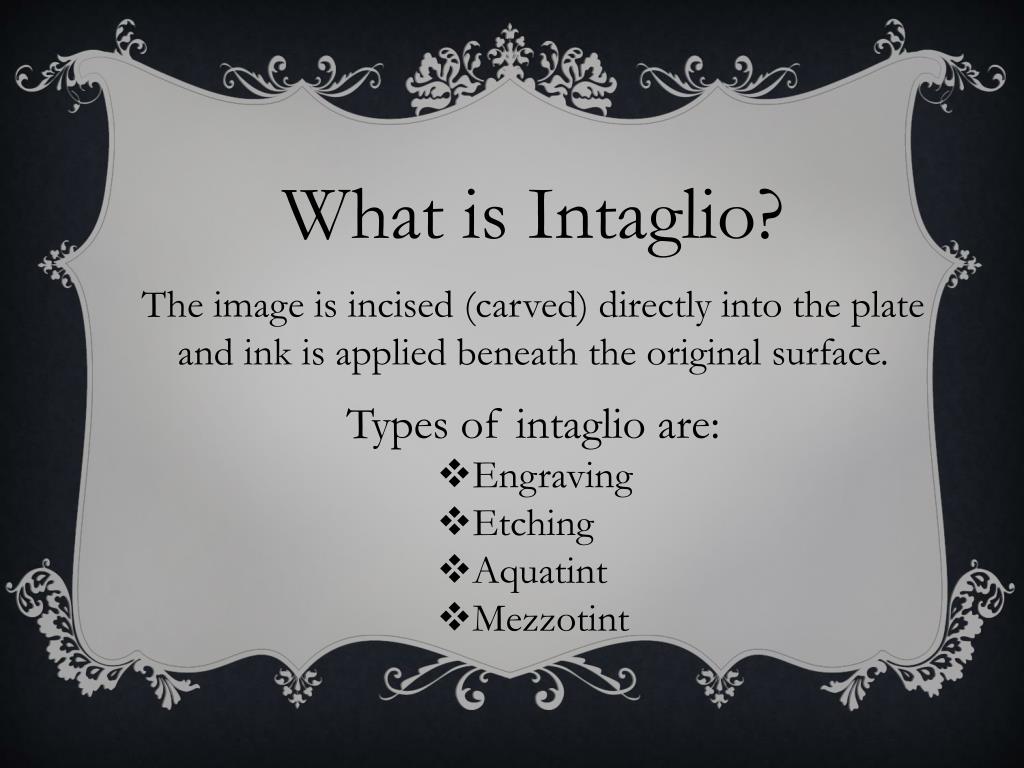 what is intaglio