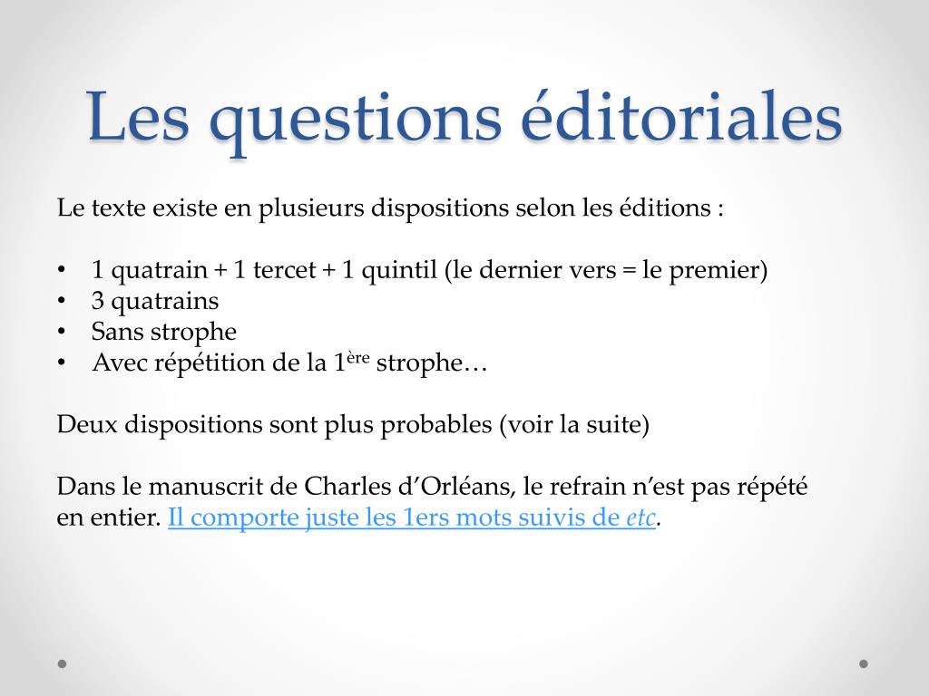 PPT - Le temps a laissé son manteau PowerPoint Presentation, free