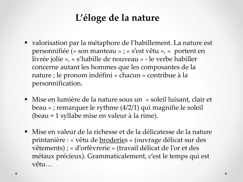 PPT - Le temps a laissé son manteau PowerPoint Presentation, free