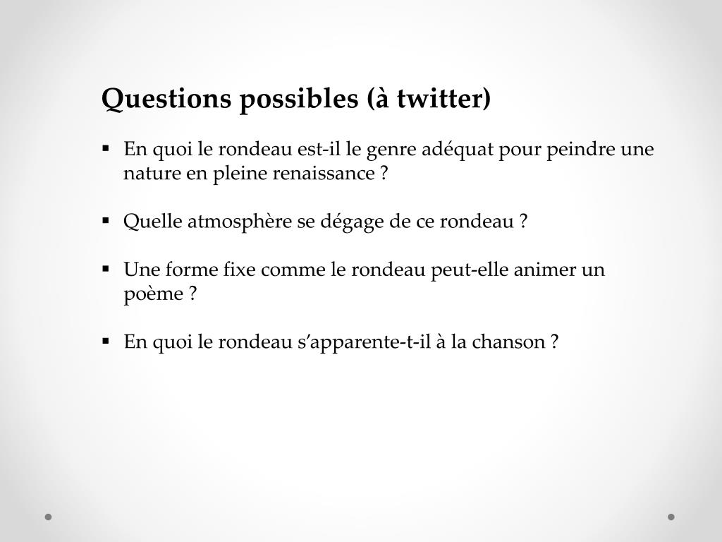 PPT - Le temps a laissé son manteau PowerPoint Presentation, free