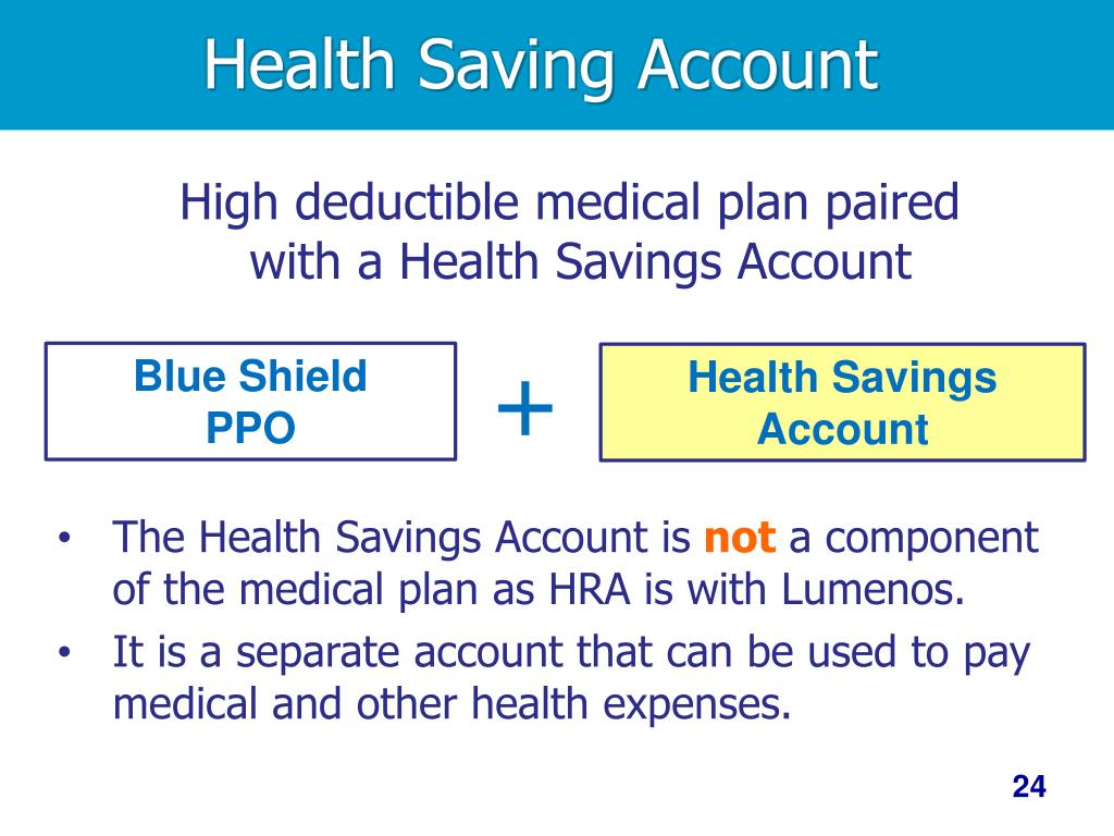 PPT Blue Shield Health Savings Plan Laura UCSB Human Resources