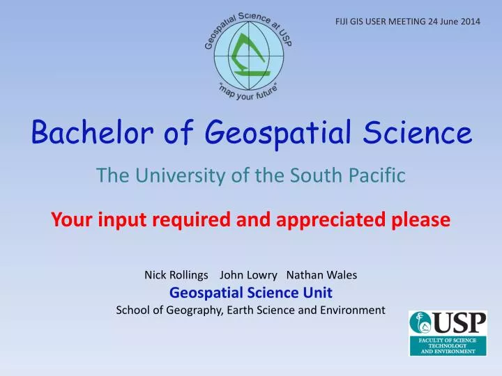 PPT - Bachelor Of Geospatial Science PowerPoint Presentation, Free ...