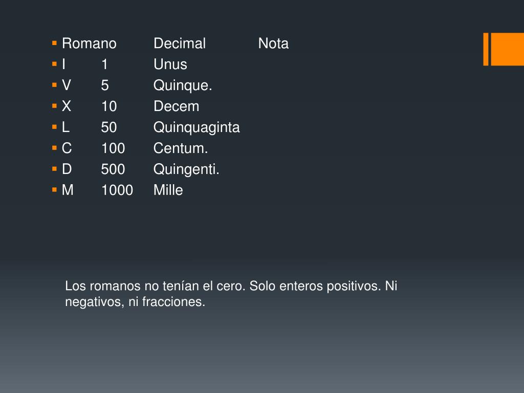 PPT - Como se escribe el numero 0 (cero) en romanos PowerPoint