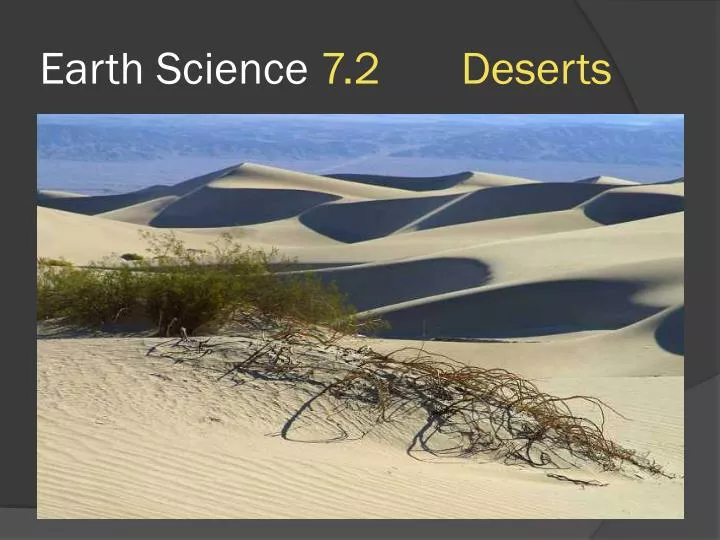 earth science 7 2 deserts n.