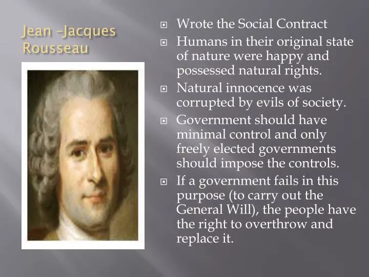 PPT - Jean –Jacques Rousseau PowerPoint Presentation, free download -  ID:1864746