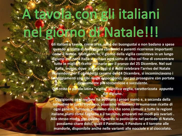 Giorno Di Natale.Ppt A Tavola Con Gli Italiani Nel Giorno Di Natale Powerpoint Presentation Id 1865051