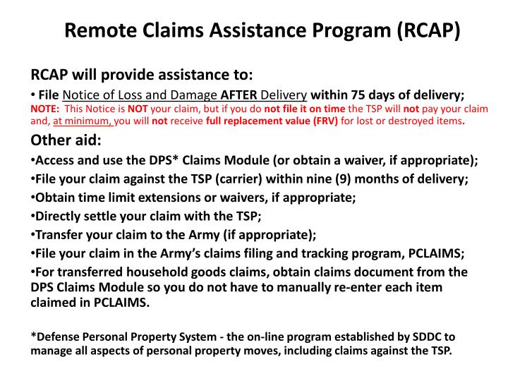 Dps Army Claims Army Military