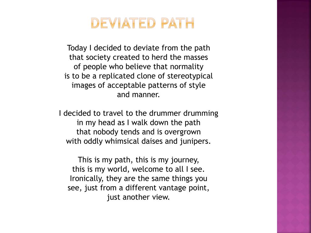 Deviate Path PPT - Navigating the Unconventional Path to a Career in Science: K ...