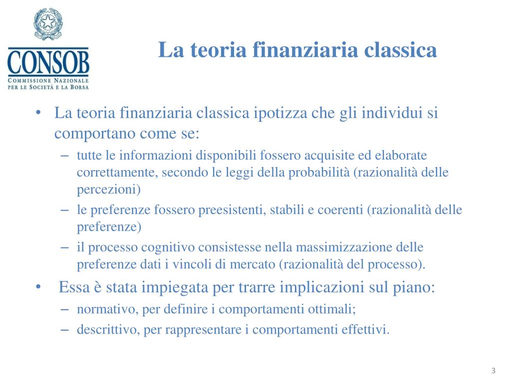 PPT - Finanza comportamentale , scelte di investimento e implicazioni ...