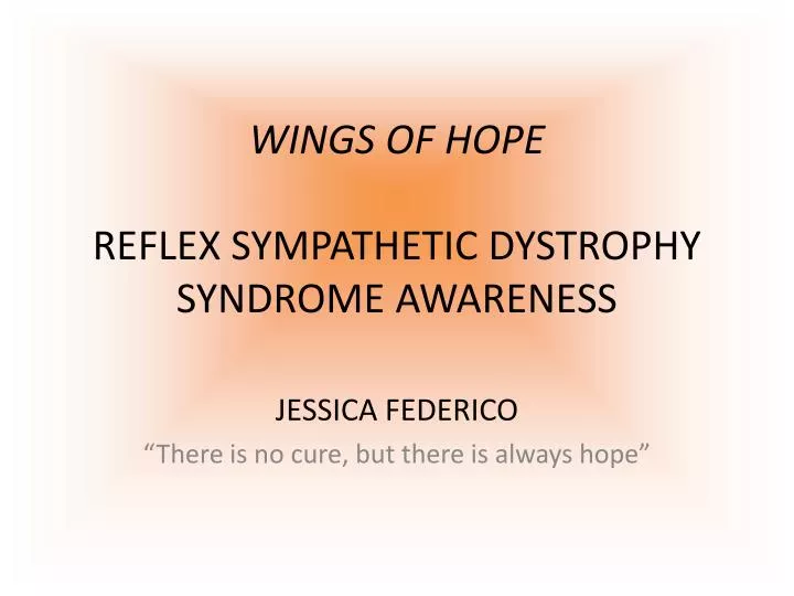 wings of hope reflex sympathetic dystrophy syndrome awareness n.