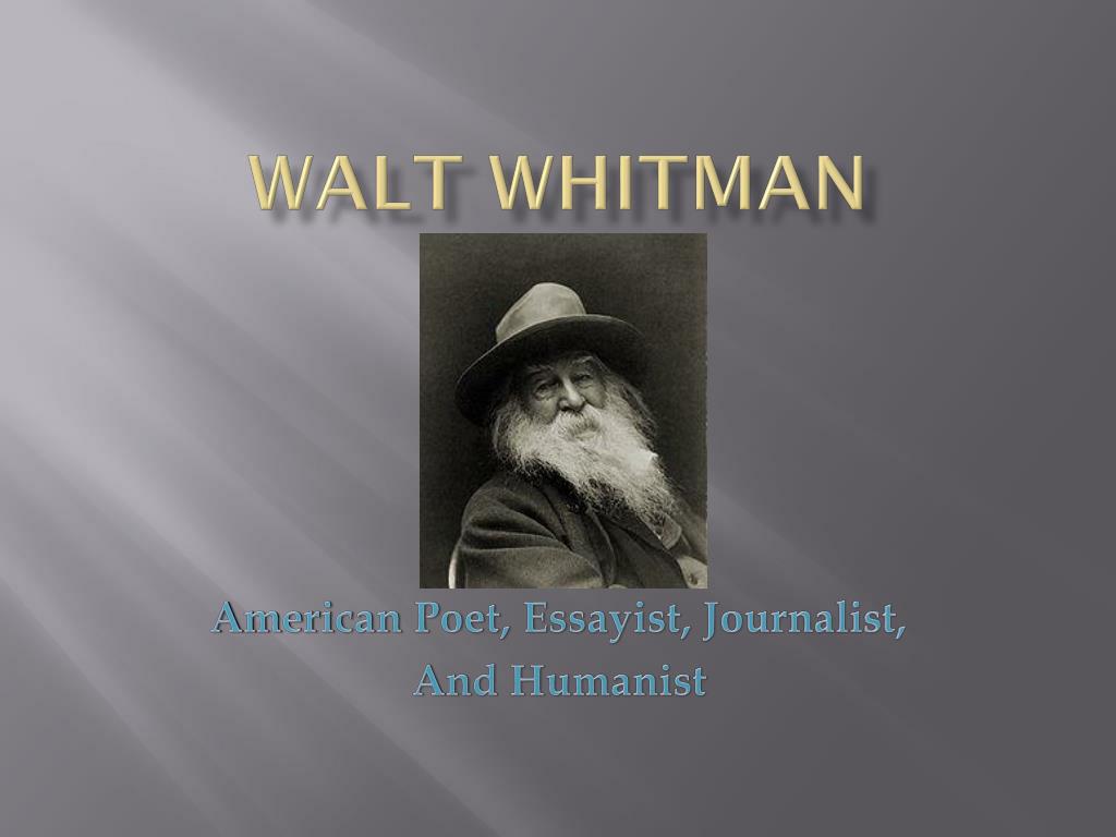 PPT - Walt Whitman PowerPoint Presentation, free download - ID:1867687