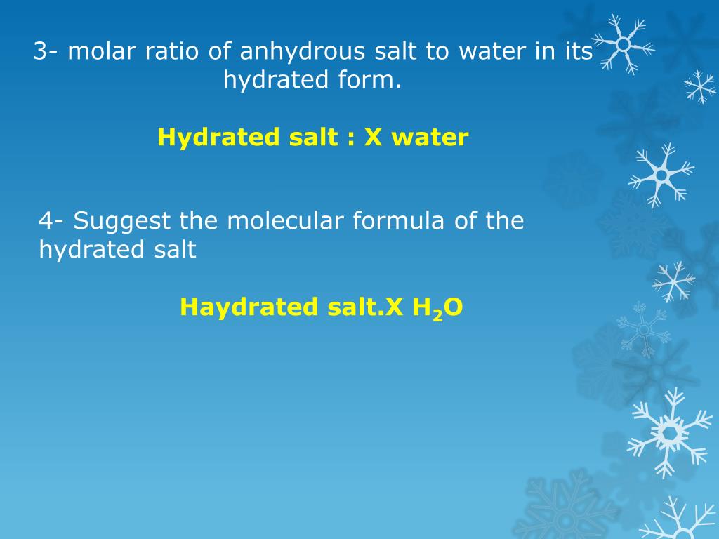 PPT - Purpose: To determine the empirical and molecular formula of a