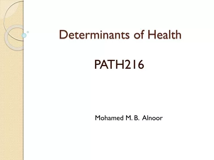 determinants of health n.