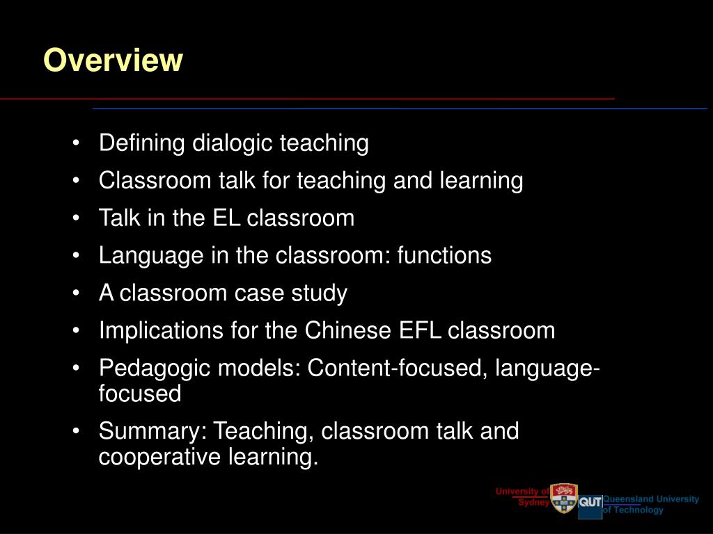 PPT - D ialogic t eaching ,cooperative learning and the EFL classroom ...
