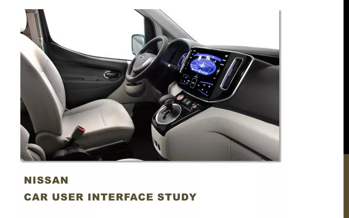 nissan car user interface study n.