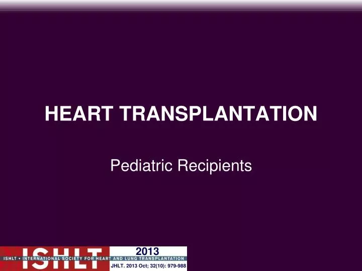 heart transplantation n.