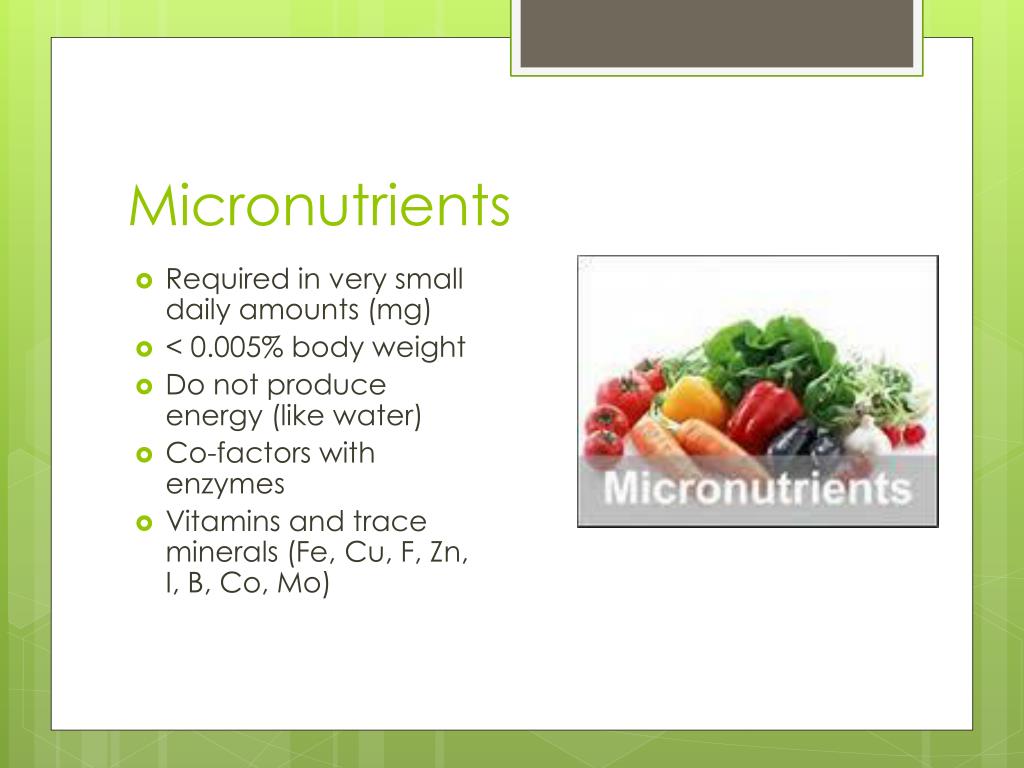presentation on micro nutrients