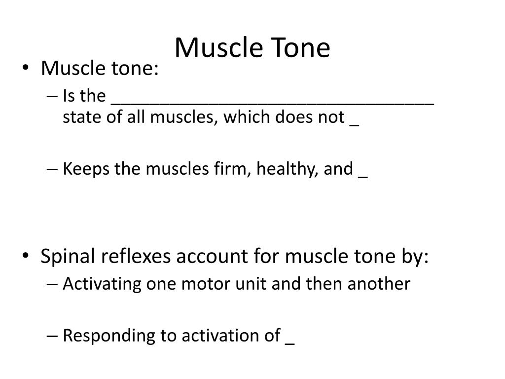 PPT - Muscle Tone PowerPoint Presentation, free download - ID:1871016