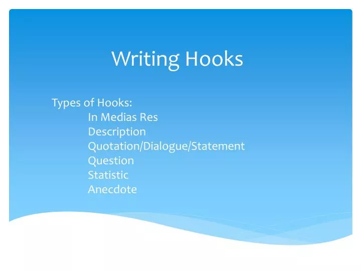 good hooks for presentation