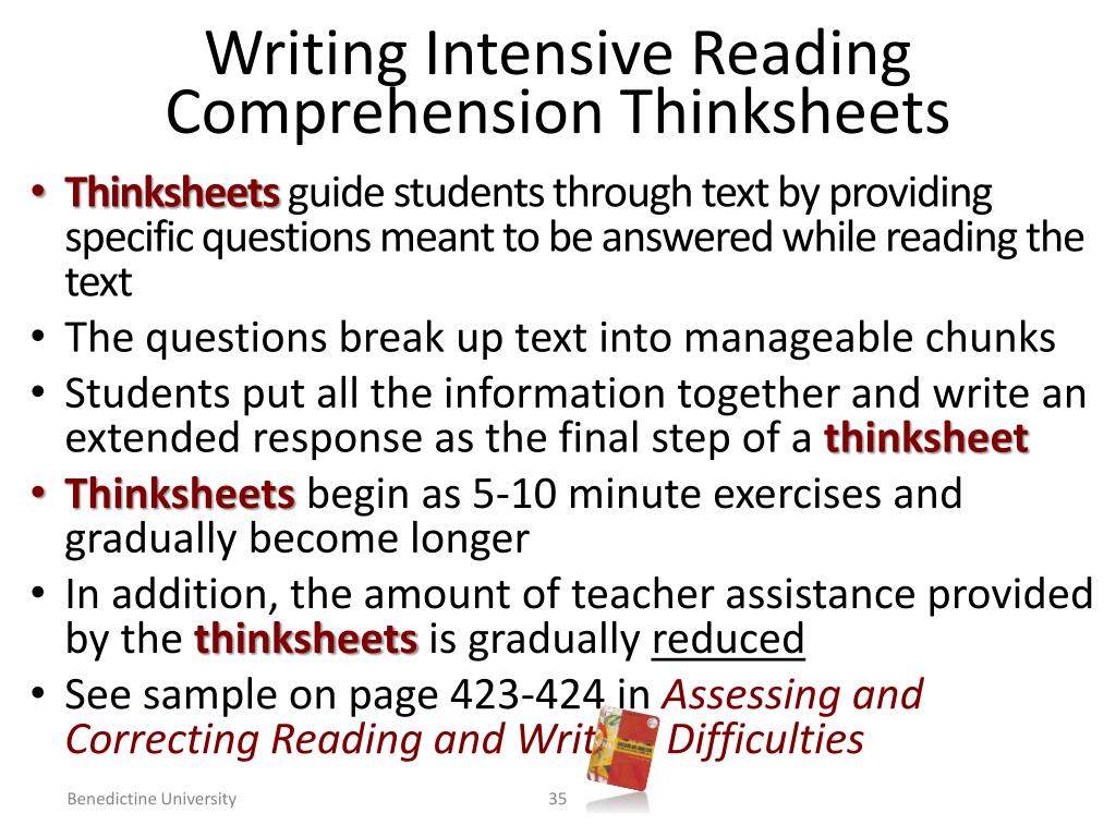 Comprehension Essays