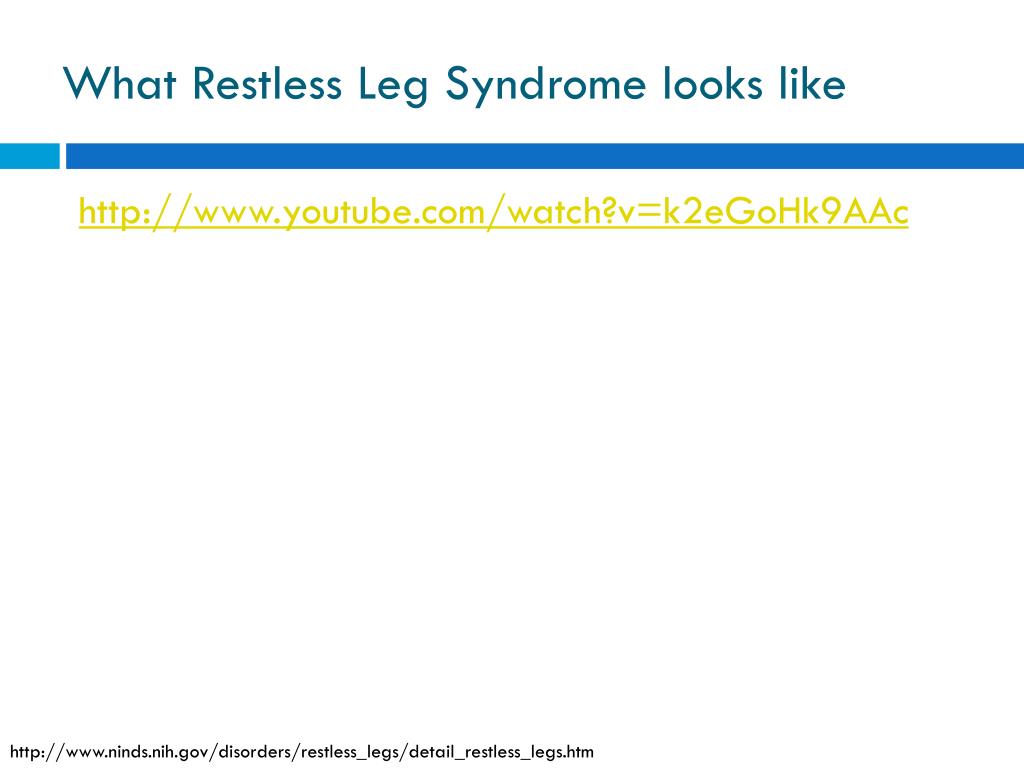 PPT - Restless Leg Syndrome and BTBD9 PowerPoint Presentation ...