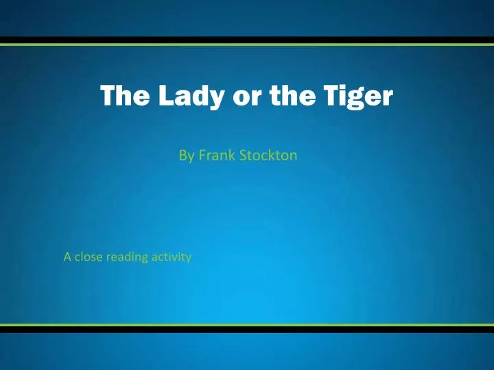 essay on the lady or the essay on the lady or the