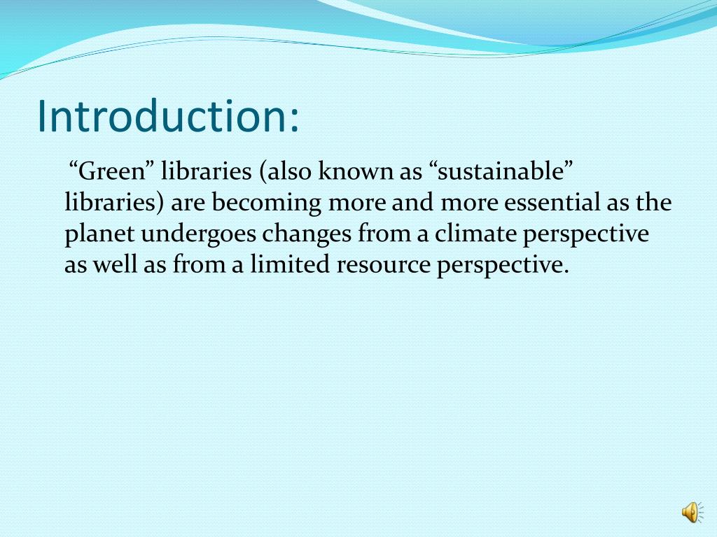 green library research paper