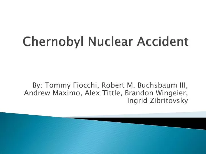 chernobyl nuclear accident n.