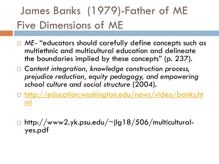 banks 5 dimensions of multicultural education