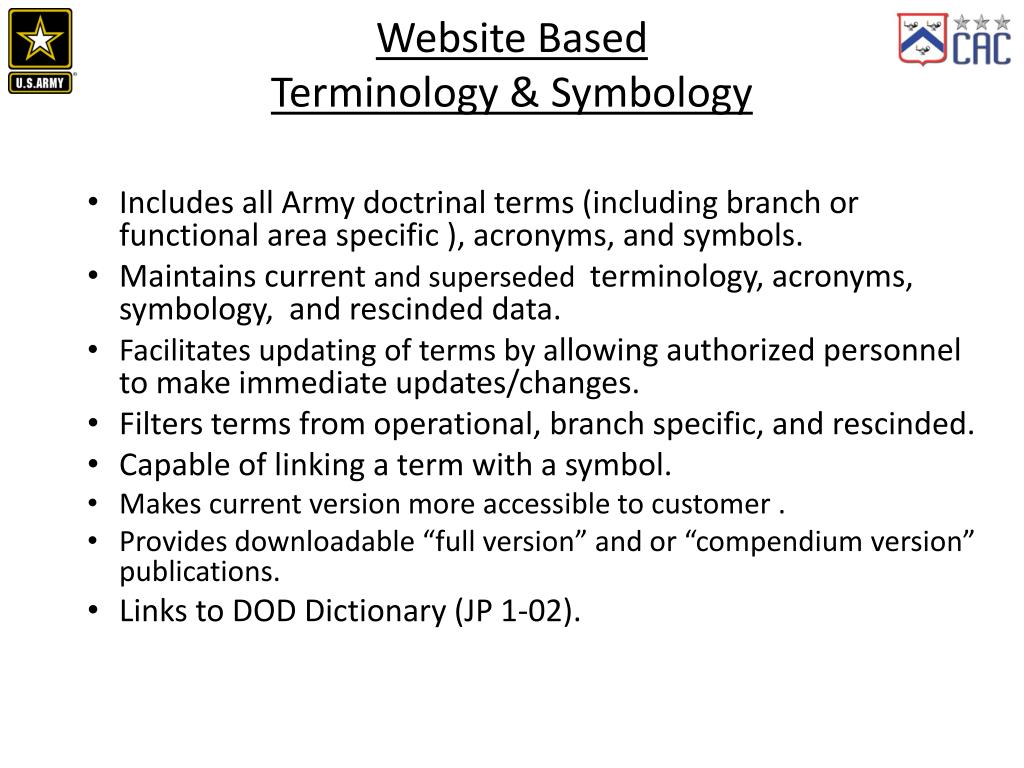 PPT ADP/ADRP 102, Operational Terms and Military Symbols Overview