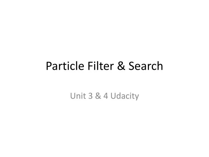 particle filter search n.