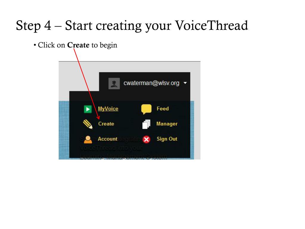 how to create a presentation on voicethread