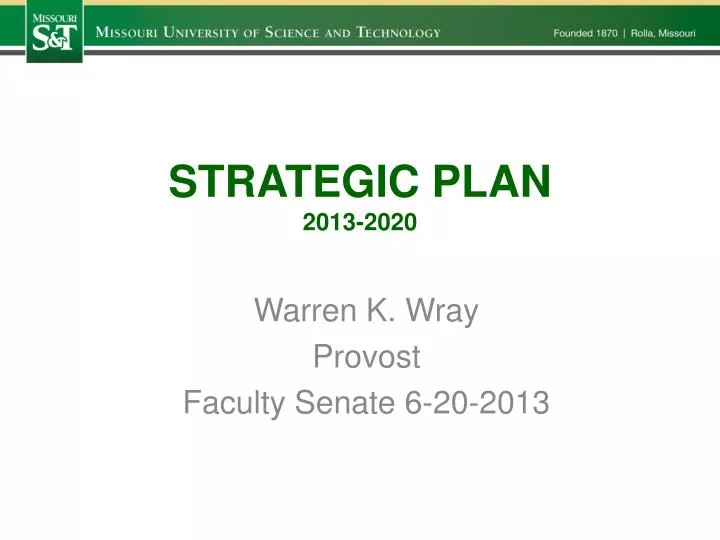 strategic plan 2013 2020 n.