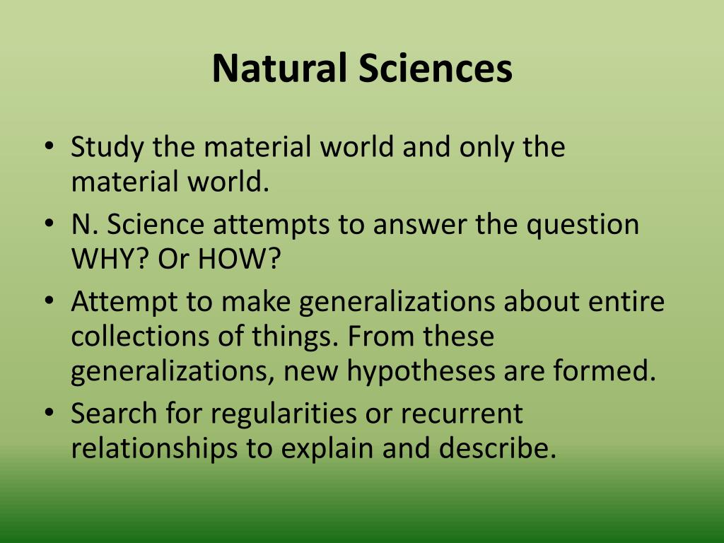 research topics in natural science
