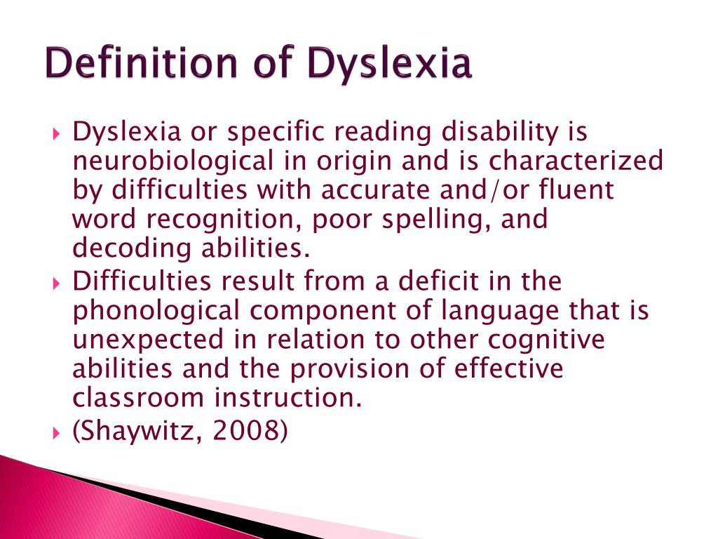 dyslexie definition