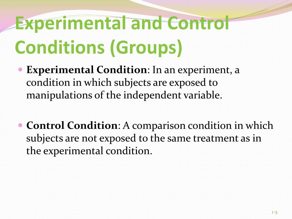 goal of random assignment to experimental conditions
