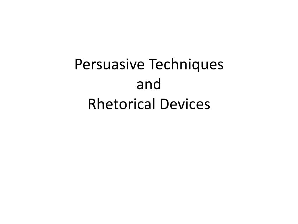 persuasive writing devices