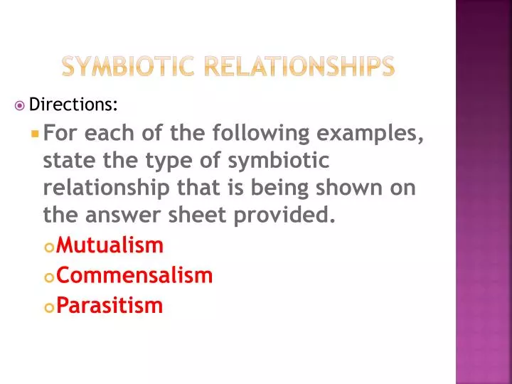 Ppt Symbiotic Relationships Powerpoint Presentation Free