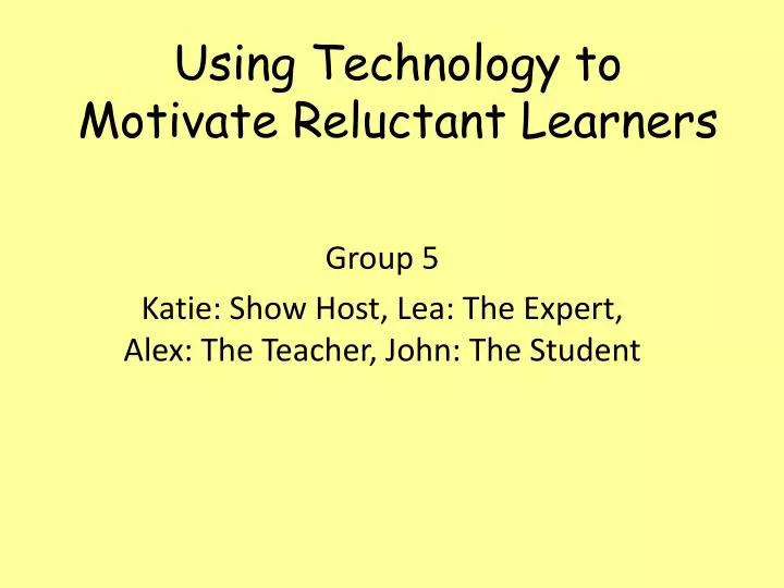 using technology to motivate students to The study investigated the motivational effects of computer technology on writing instruction and performance of 5th-grade students the participants (students and instructors) were engaged in preparatory sessions to take the michigan educational assessment program (meap) test. using technology to motivate students to The study investigated the motivational effects of computer technology on writing instruction and performance of 5th-grade students the participants (students and instructors) were engaged in preparatory sessions to take the michigan educational assessment program (meap) test.