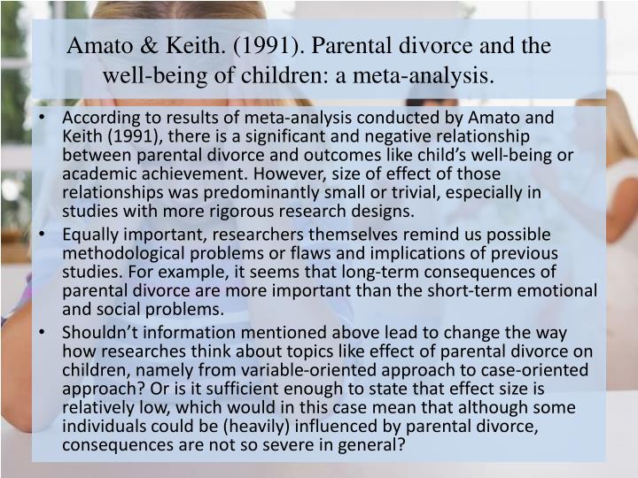 an analysis of the effects of getting a divorce on children an analysis of the effects of getting a divorce on children