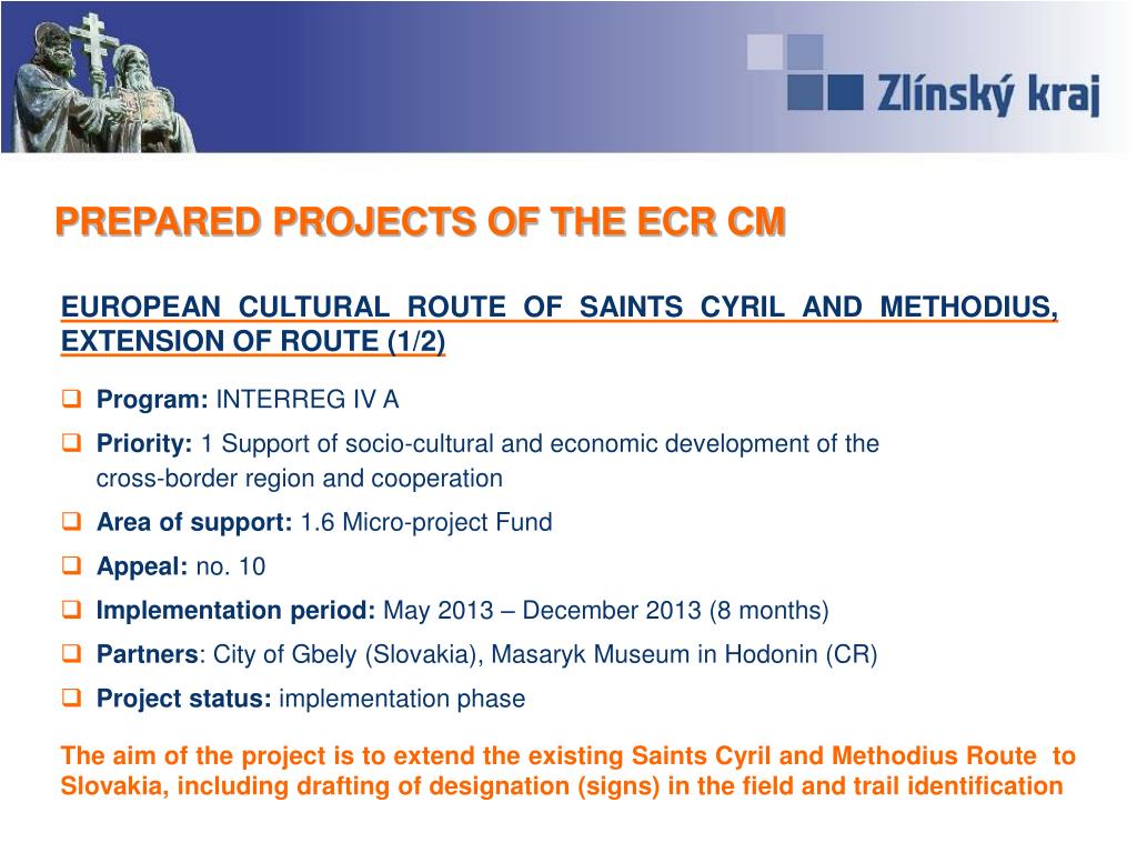 I WANT TO GO THERE - Cyril and Methodius Route - Cultural Route of the  Council of Europe