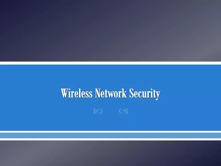 PPT  Wireless Network Security PowerPoint Presentation, free download