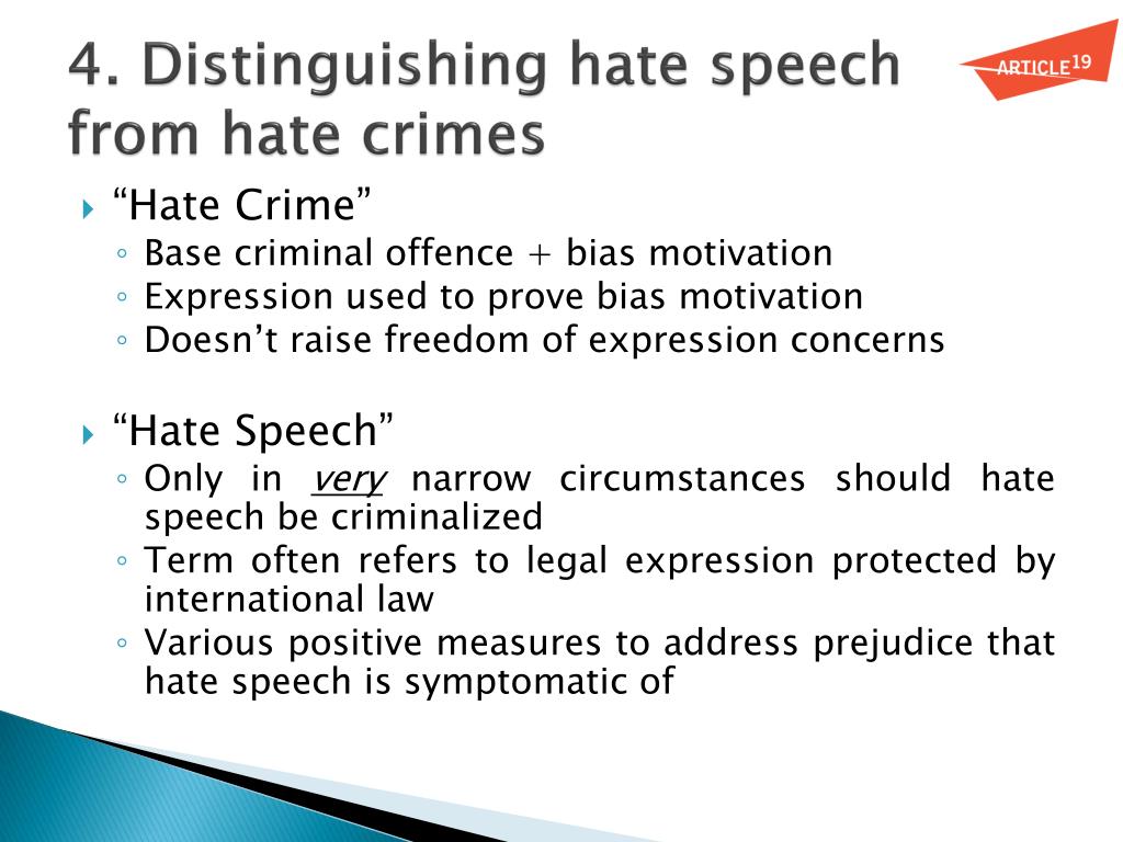 fighting words v hate speech