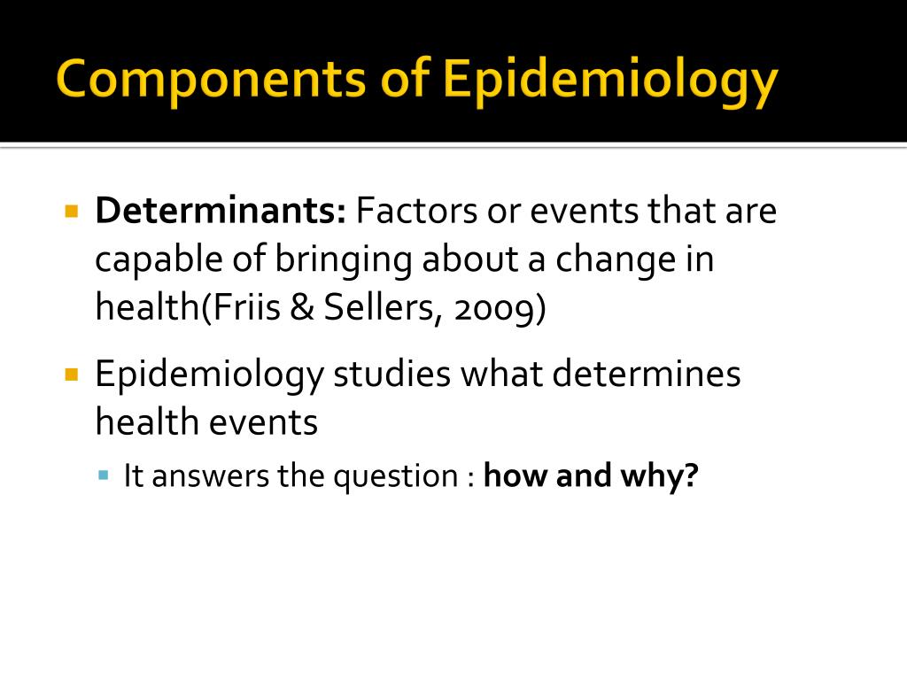 Determinants in epidemiology