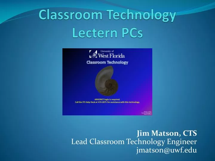 Ppt Classroom Technology Lectern Pcs Powerpoint Presentation